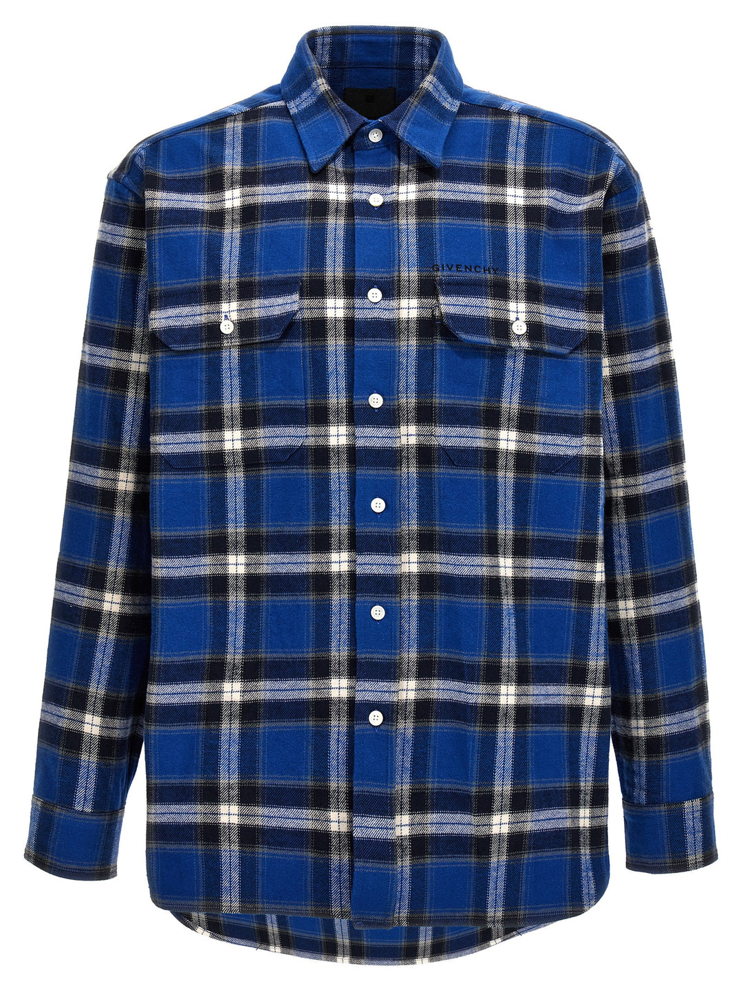 Check Flannel Shirt Shirt, Blouse Blue