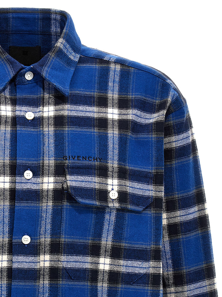 Check Flannel Shirt Shirt, Blouse Blue