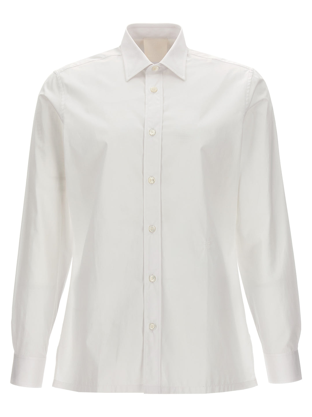 Logo Embroidery Shirt Shirt, Blouse White