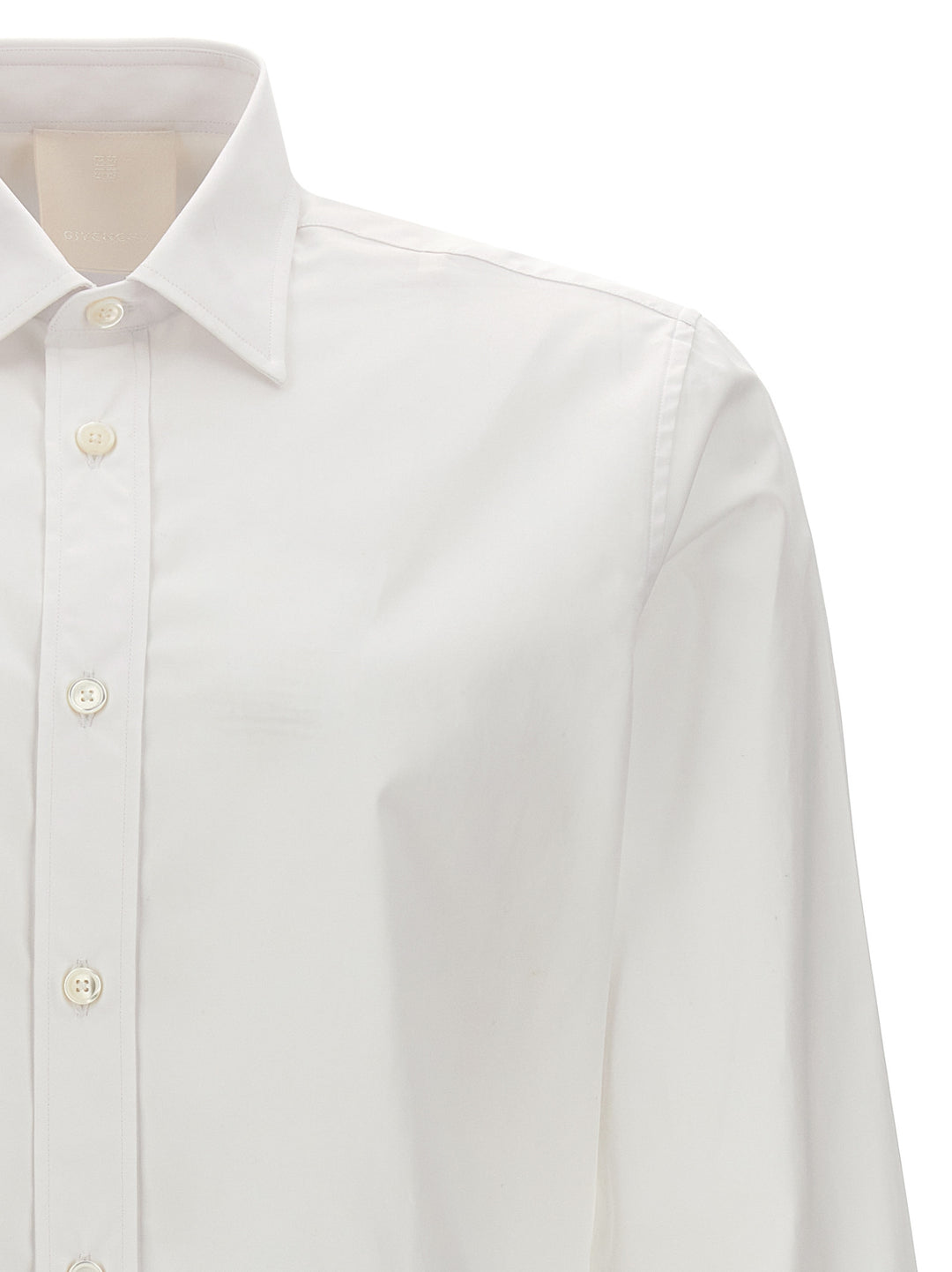 Logo Embroidery Shirt Shirt, Blouse White