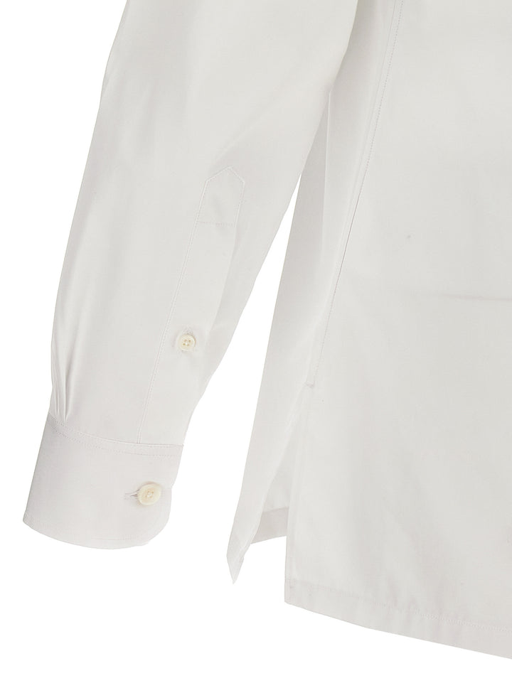 Logo Embroidery Shirt Shirt, Blouse White