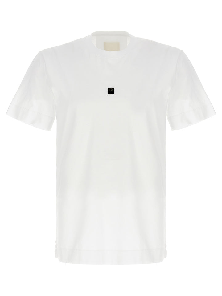 Givenchy Embroidered Logo T-shirt - White/Black | 96937c2a8815dcad7a33c8536455d4b7c3e7970a