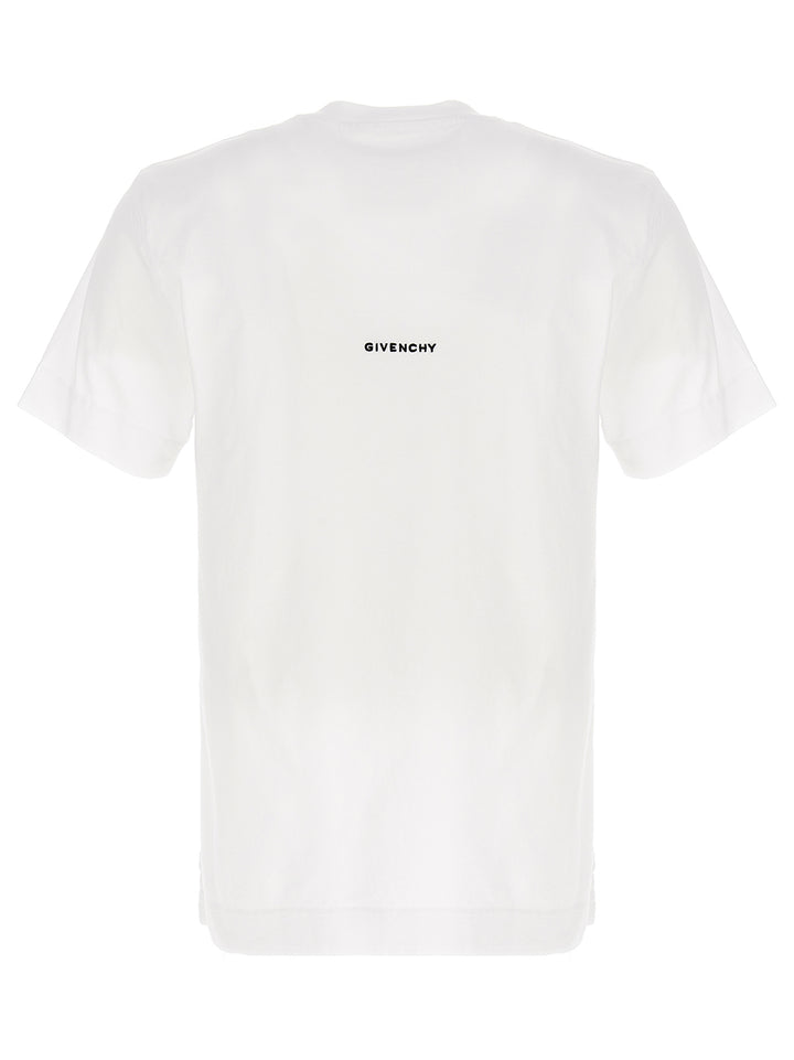 Givenchy Embroidered Logo T-shirt - White/Black | 69f205eeb2ef8ef78681f5236995caa5a27998d4