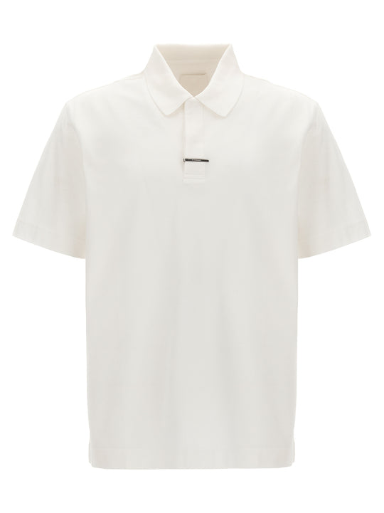 Metal Clip Shirt Polo White