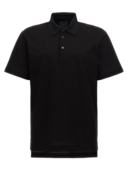 Logo Embroidery Shirt Polo Black