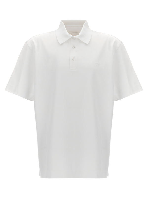 Logo Embroidery Shirt Polo White