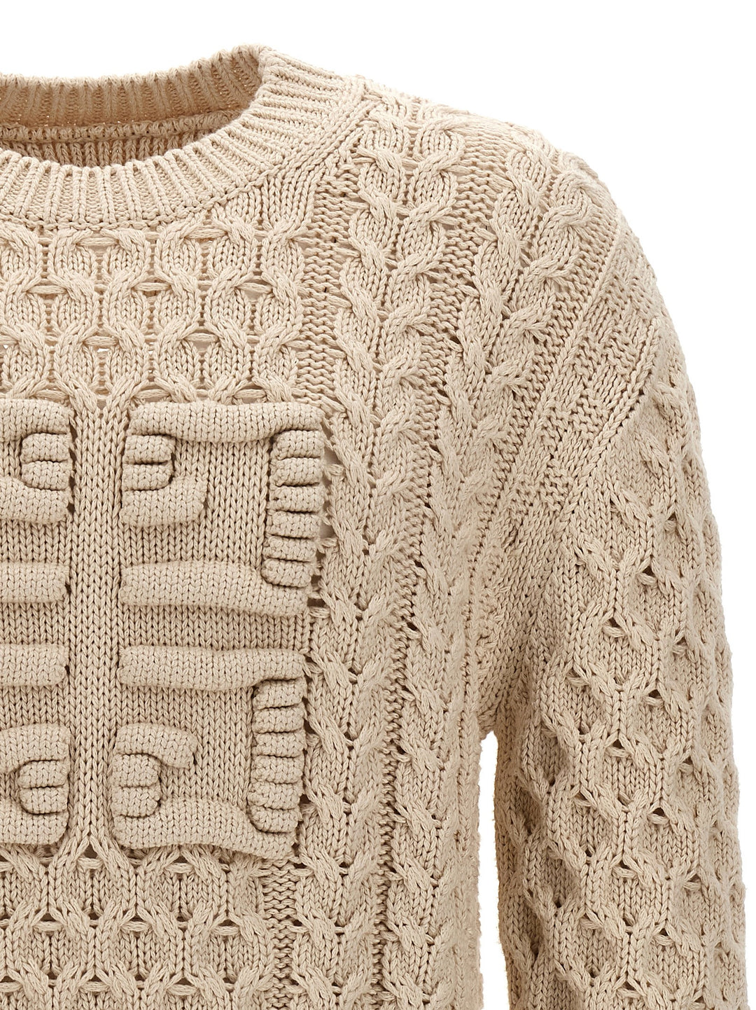 Logo Sweater Sweater, Cardigans Beige