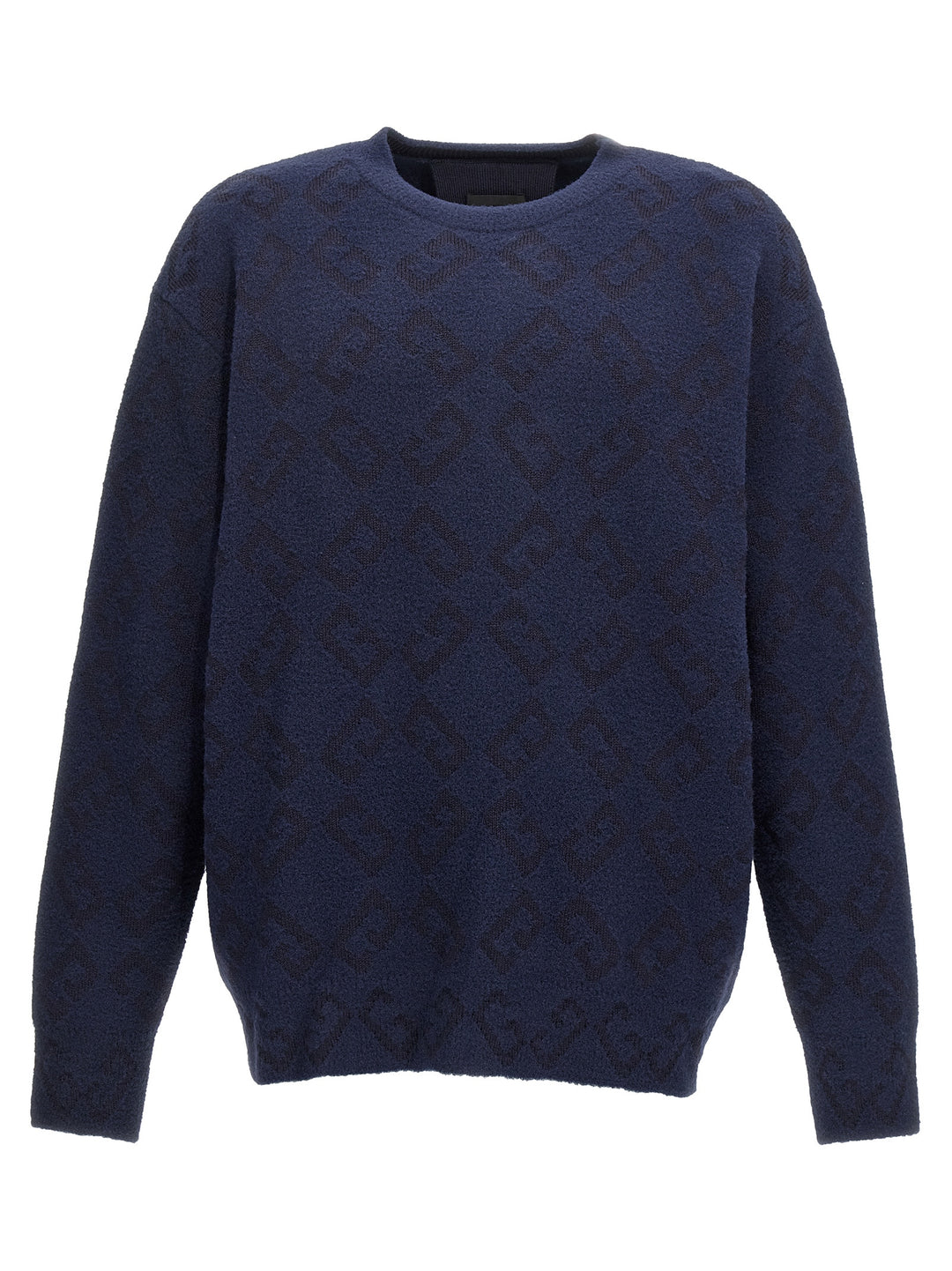 Logo Embroidery Sweater Sweater, Cardigans Blue