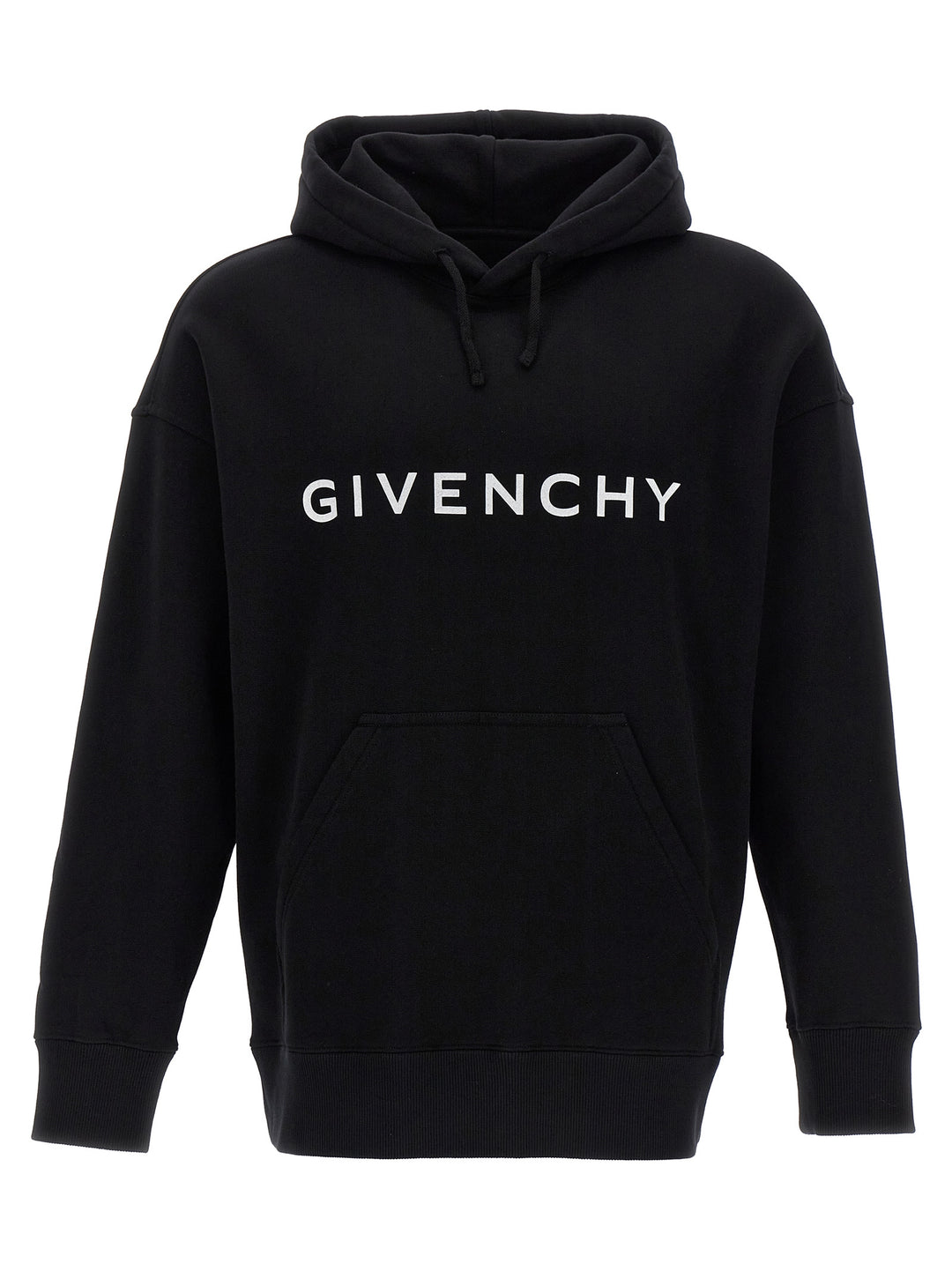 Logo Print Hoodie Sweatshirt White/Black