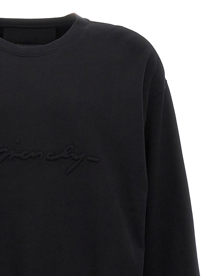 Embossed Logo Sweatshirt Black