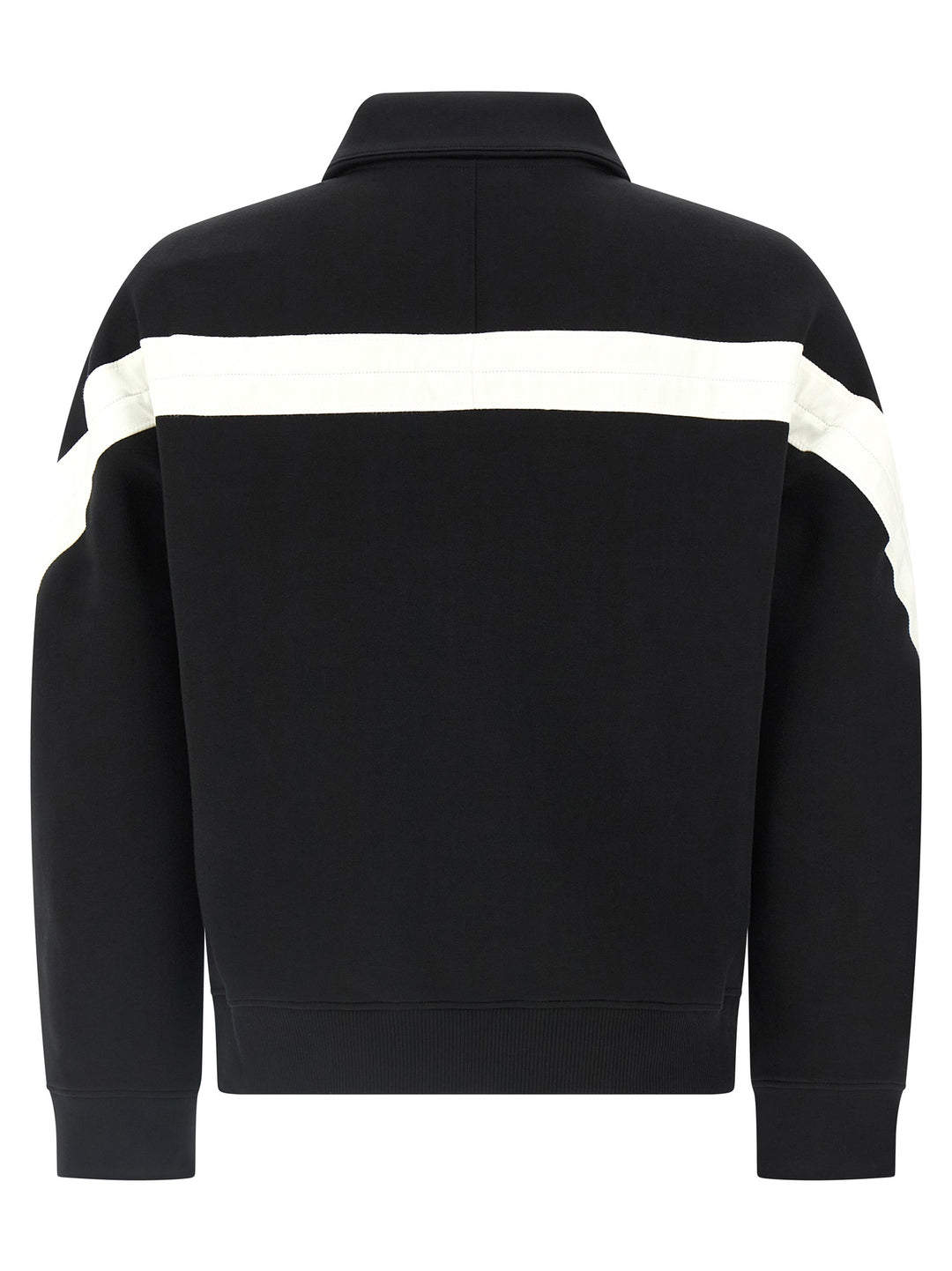 Givenchy Satin Insert Sweatshirt - White/Black | 69dd85b74ea714d2f34ecd8c369a62e620fb04e2