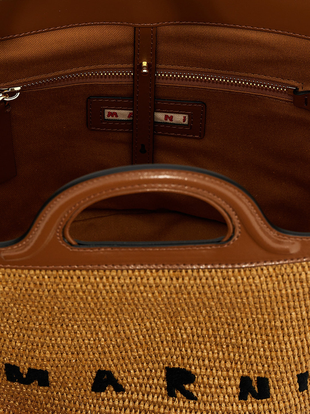 Marni Tropicalia Small Hand Bags - Brown | 0068a77e7e3e7eb69b45a51a4fd63c9b2411d2a5