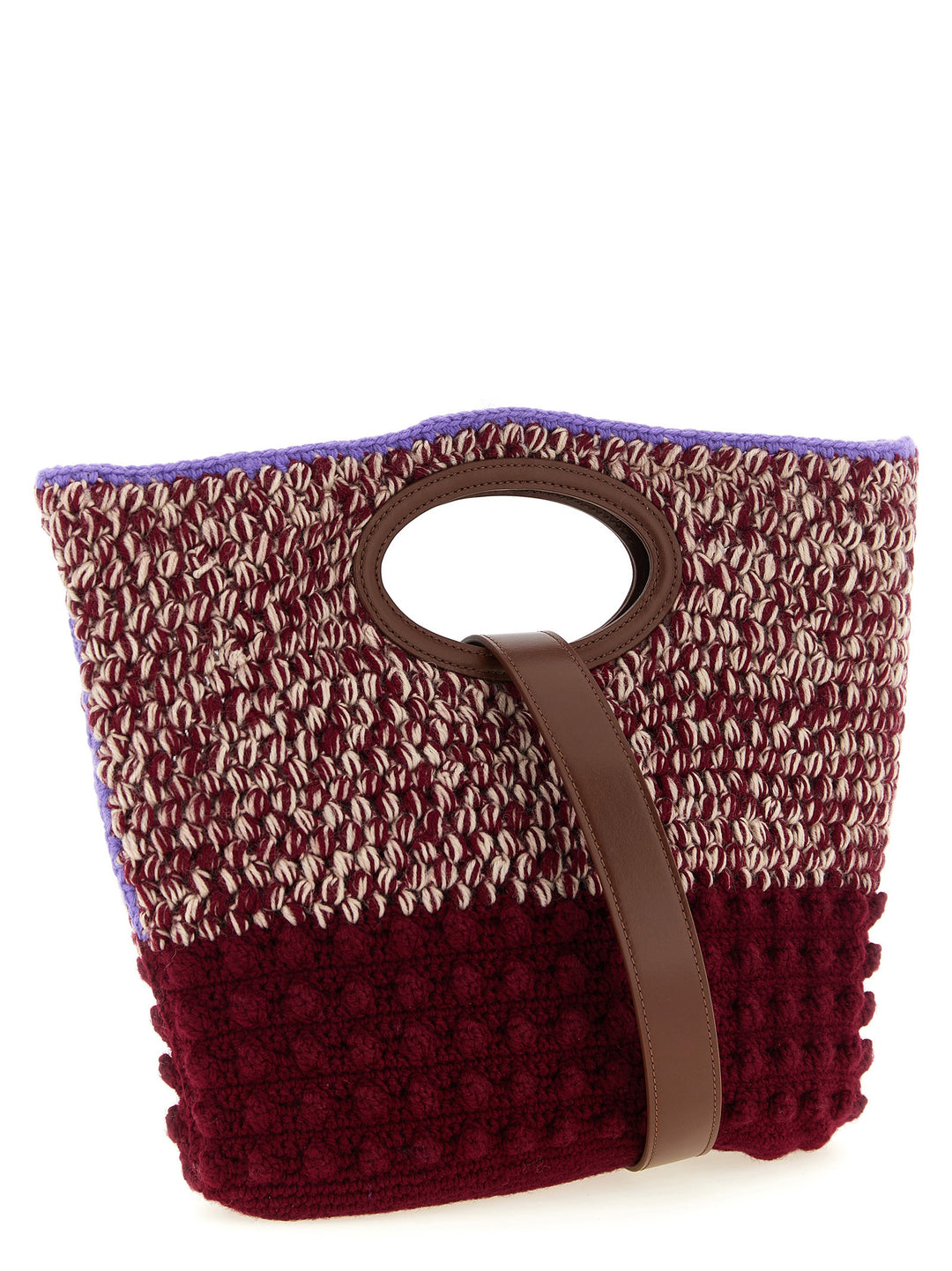 Marni Knotty Hand Bags - Bordeaux | 245ae73dca16d578ec19a5288d3d9781413f9d28