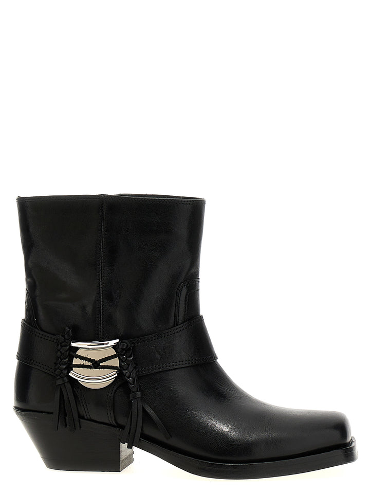 Akson Gaucho Boots, Ankle Boots Black