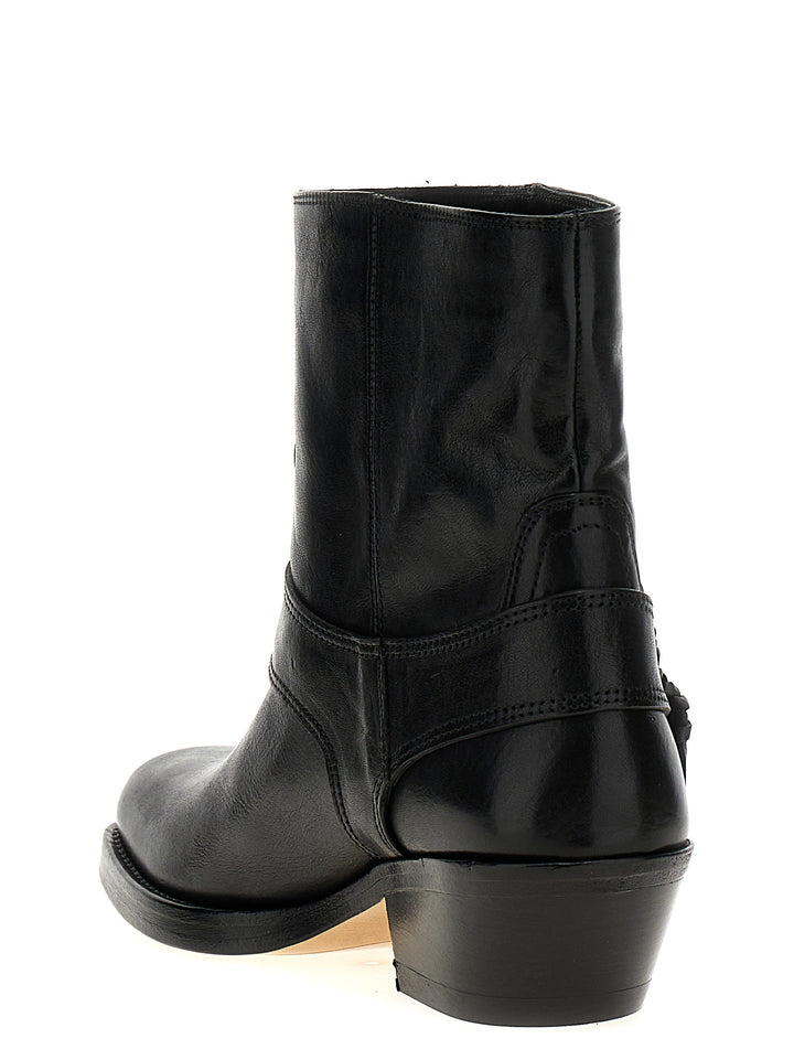 Akson Gaucho Boots, Ankle Boots Black