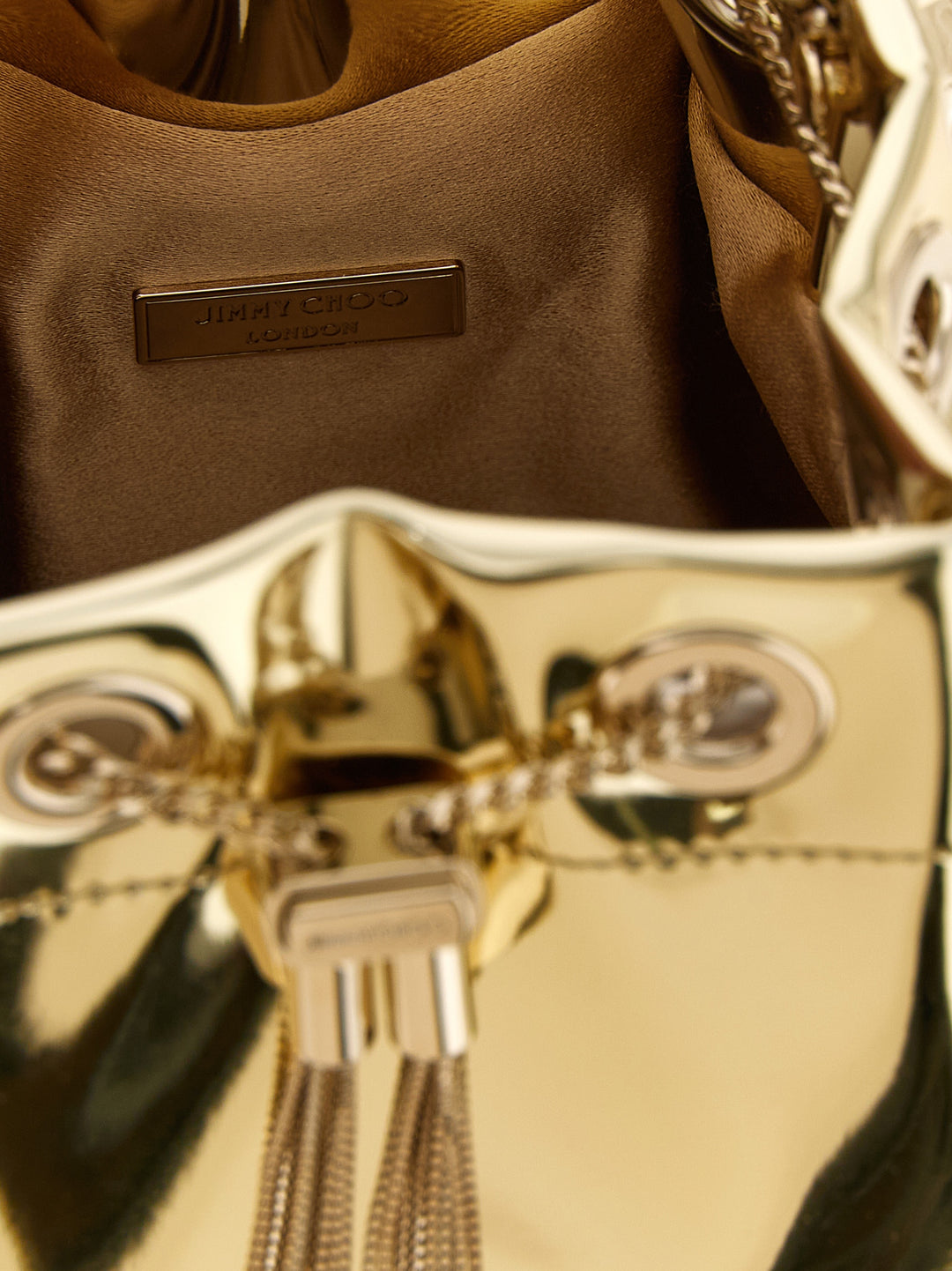 Jimmy Choo Bon Bon Hand Bags - Gold | a487a109ac56f0656f2496fbfdd0e71de978ee8e