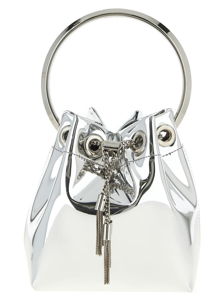 Jimmy Choo Bon Bon Hand Bags - Silver | a8cd551115c94747c63d5ce172d0fd2d1410d074