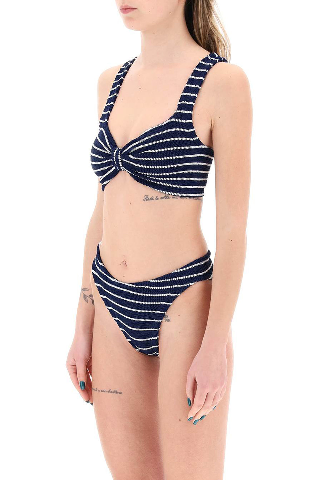 Striped Bonnie Bikini Set