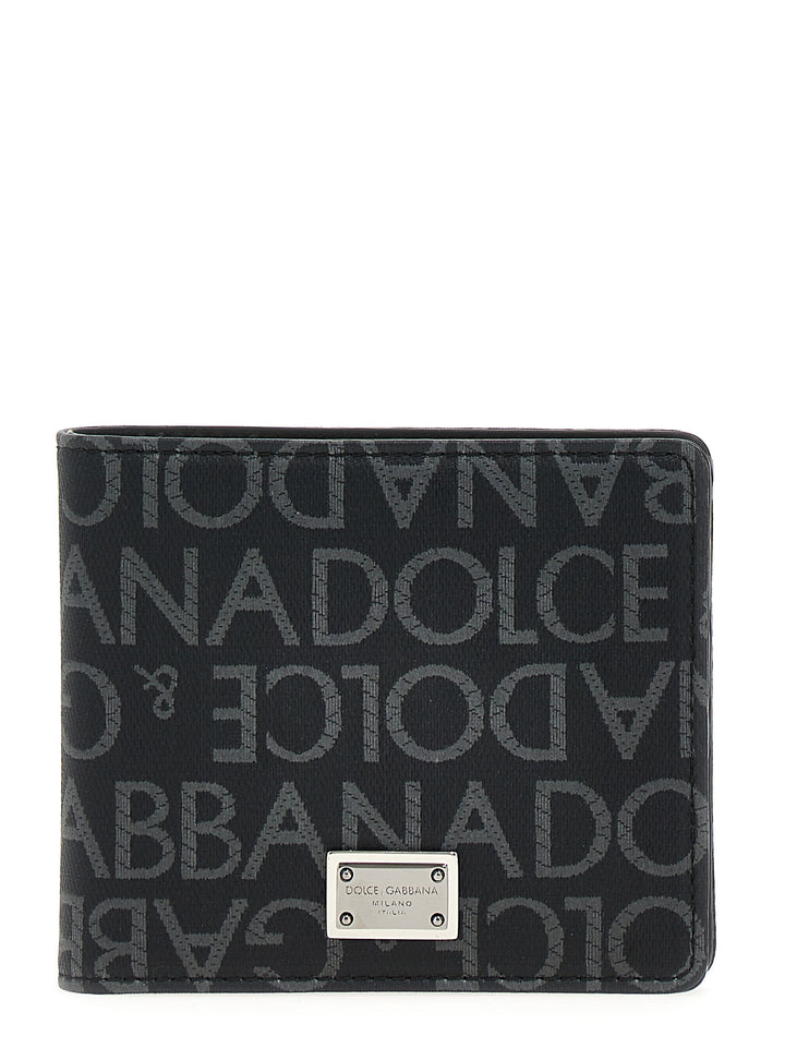 Dolce & Gabbana Jacquard Logo Wallet Wallets and Card Holders - Black | fc2cc0e0a18759b1b6dd13709647fea19bdbd58d