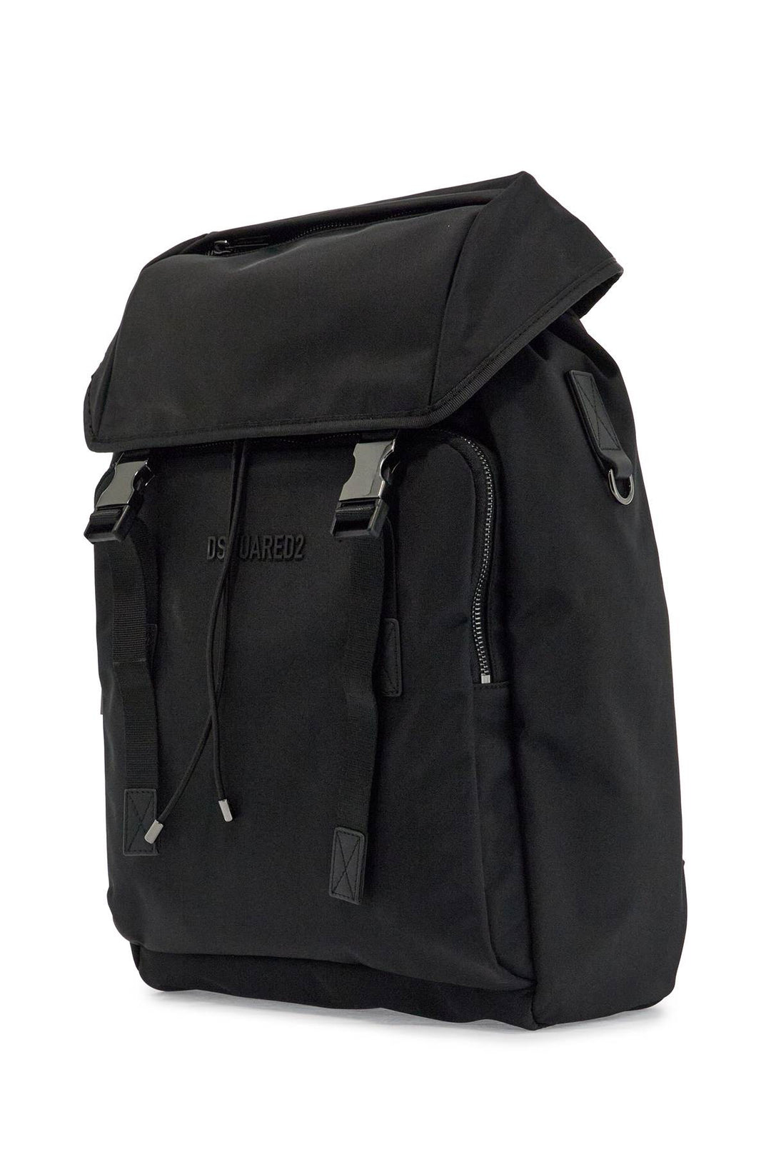 Black Nylon Laptop Backpack