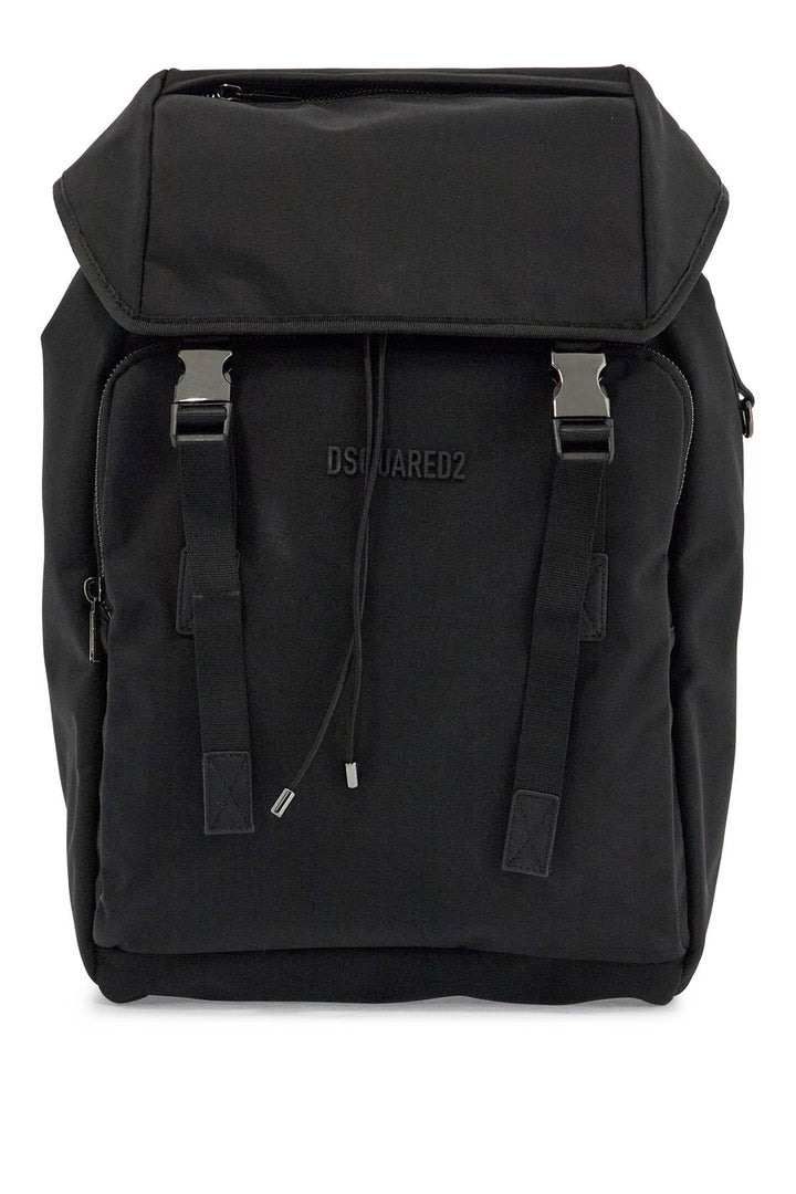 Black Nylon Laptop Backpack