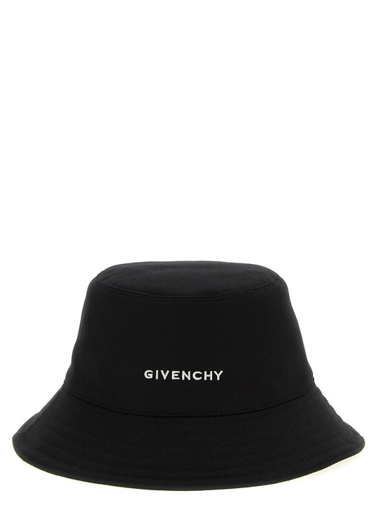 Logo Embroidery Bucket Hat Hats Black
