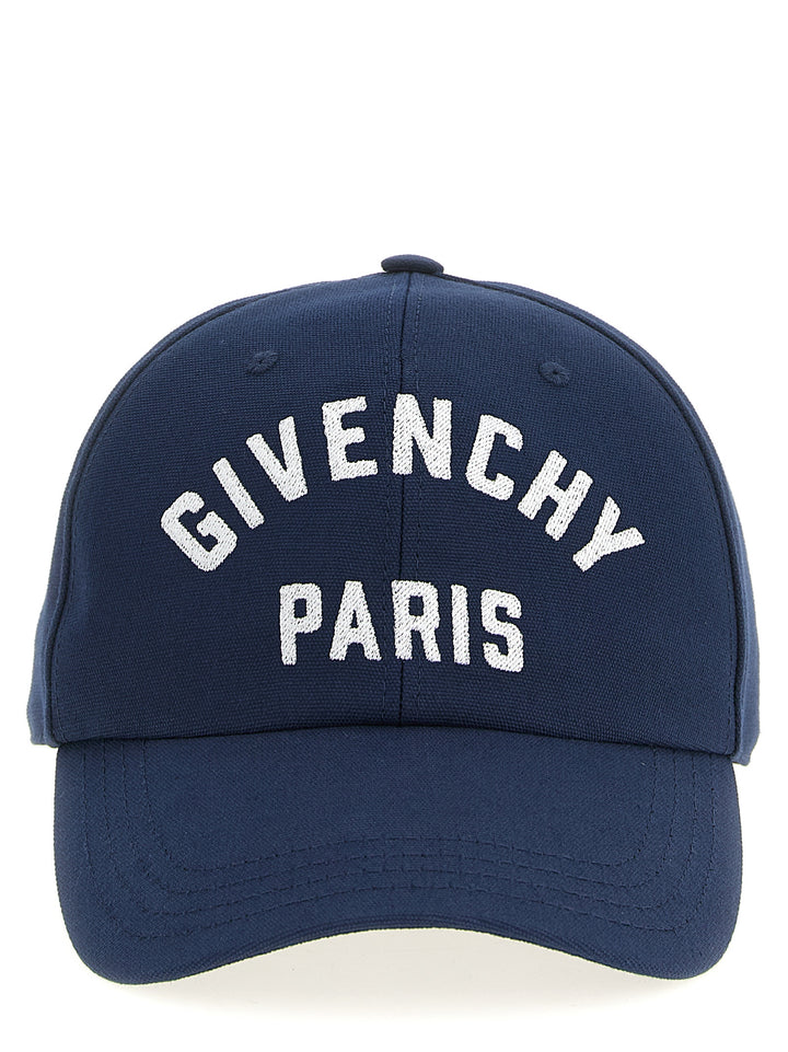 Givenchy Logo Embroidery Cap Hats - Blue | 53d5a3dcd8a3d03095d9a94d4065c3a81b9df9d0