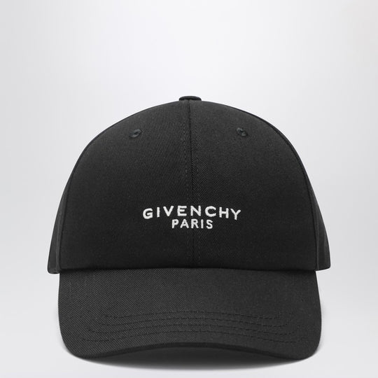 Black Baseball Cap With Logo
