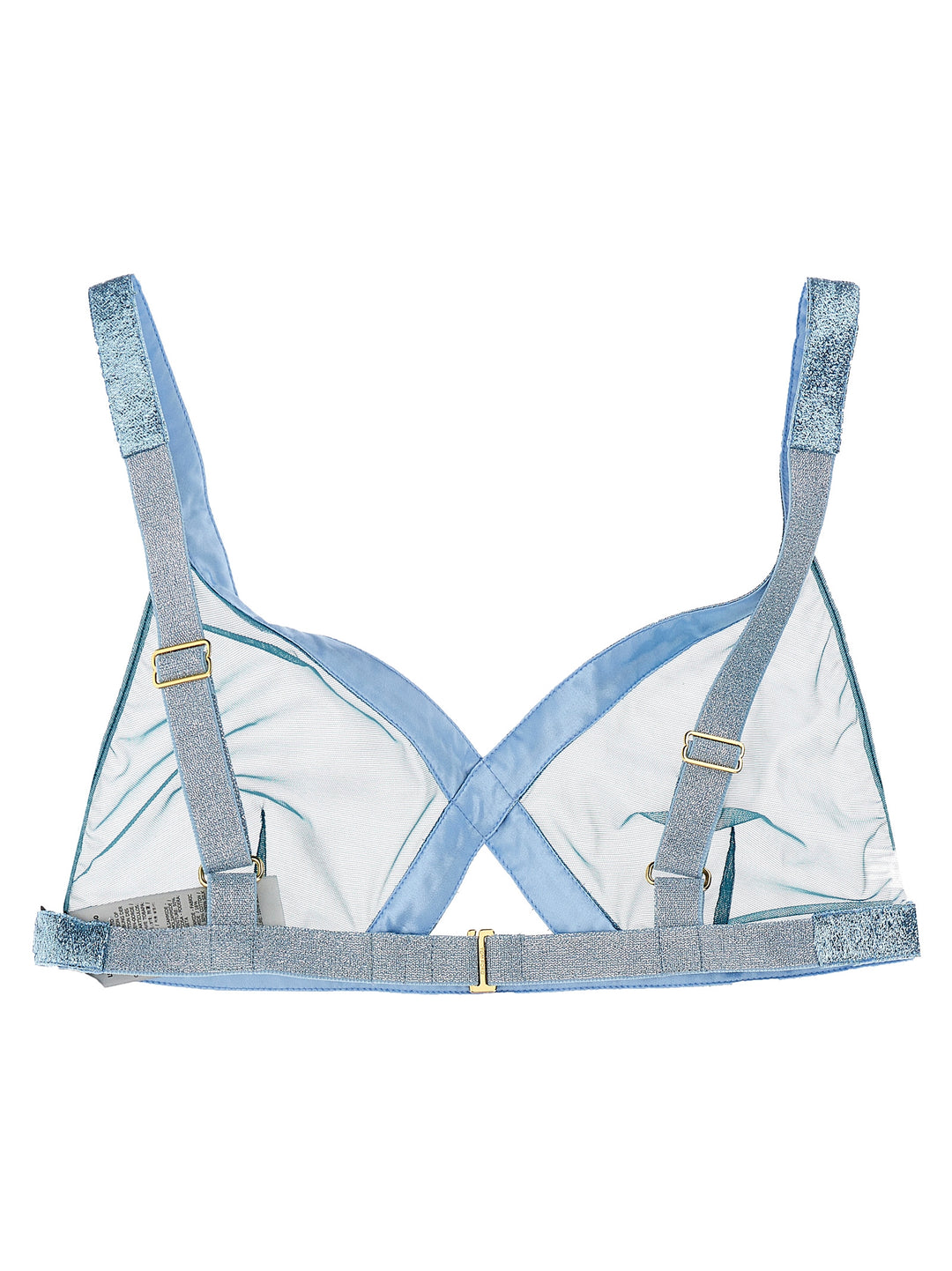 Tom Ford Iridescent Sable Tulle Top INTIMO - Light Blue | b9749958ab02451f35edd0188b148ea692d18e52