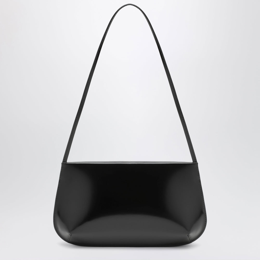 Fane Black Bra Bag In Brushed Leather