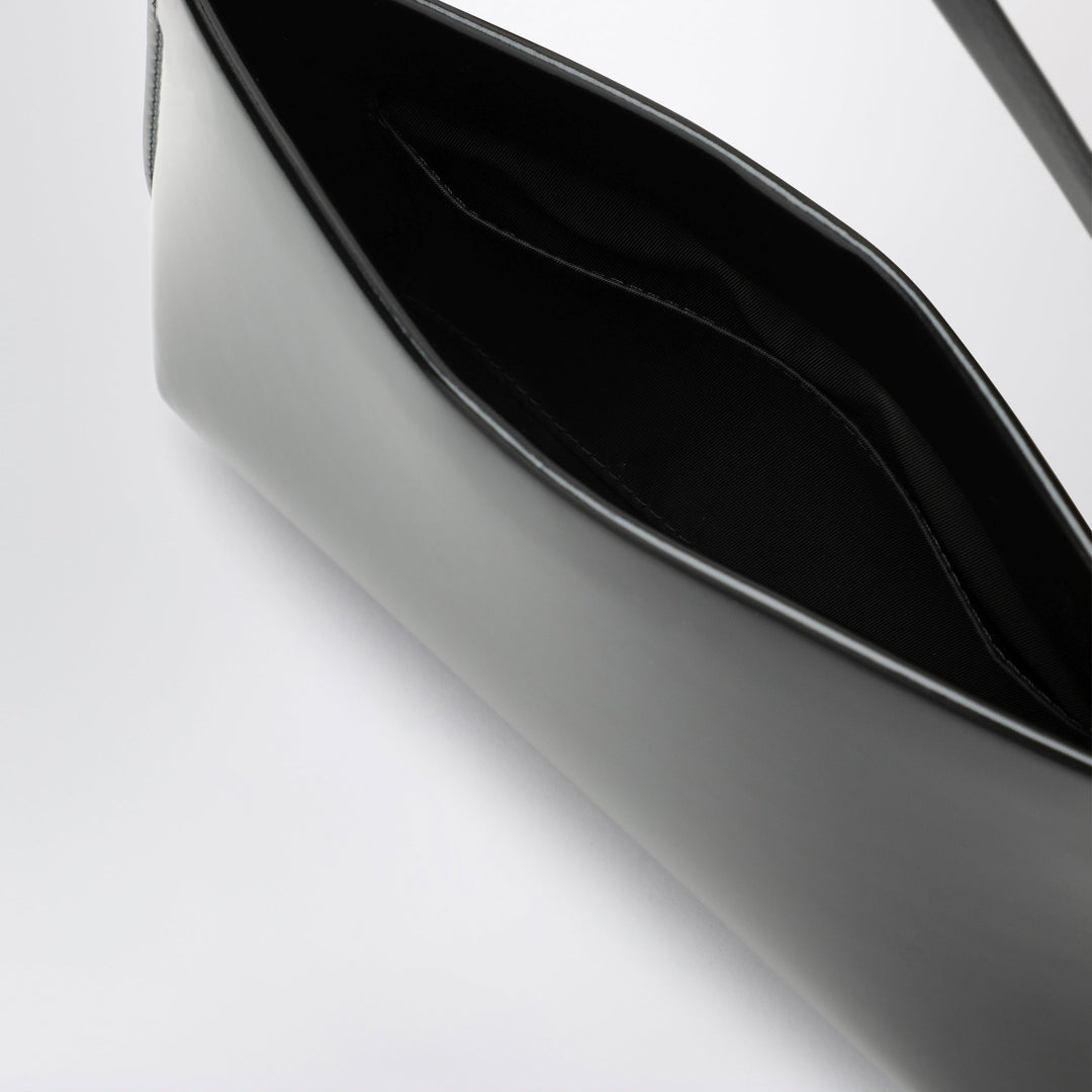 Fane Black Bra Bag In Brushed Leather