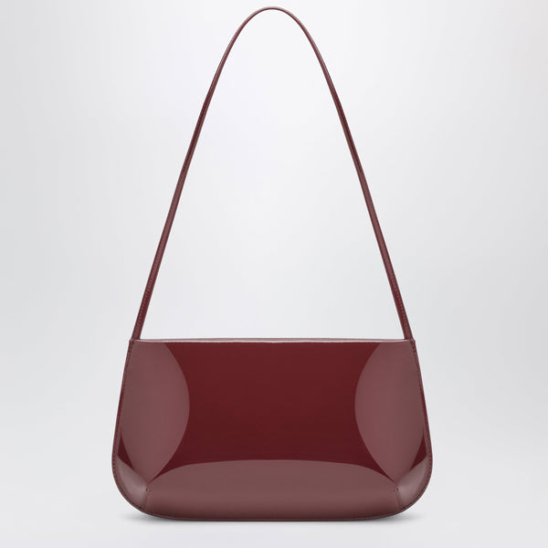 Burgundy Bra Bag In Patent Leather