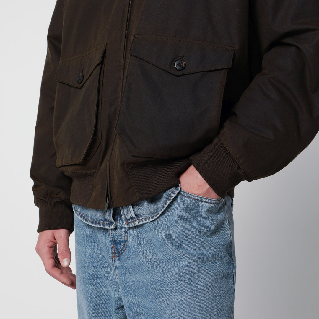 Baracuta Deep Moss Green G9 Jacket In Waxed Cotton