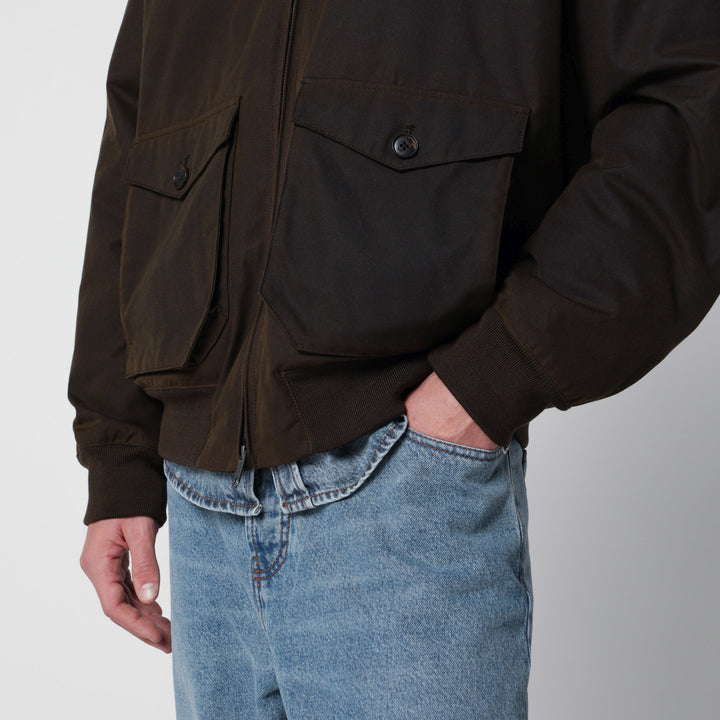 Baracuta Deep Moss Green G9 Jacket In Waxed Cotton