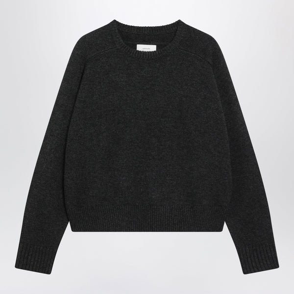 Briha Sweater In Grey Mélange Wool And Cashmere