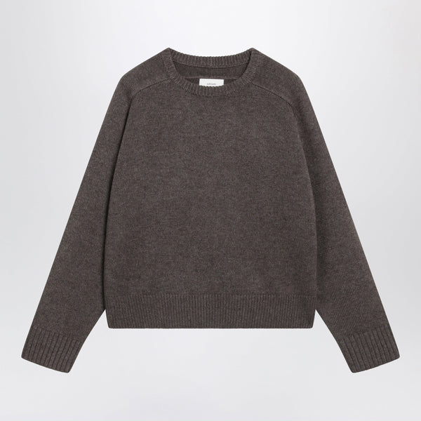Briha Sweater In Taupe Wool And Cashmere