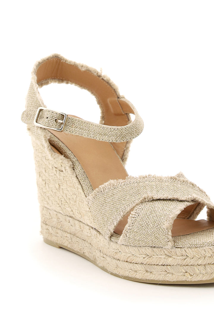 Lurex Bromelia Wedge Sandals