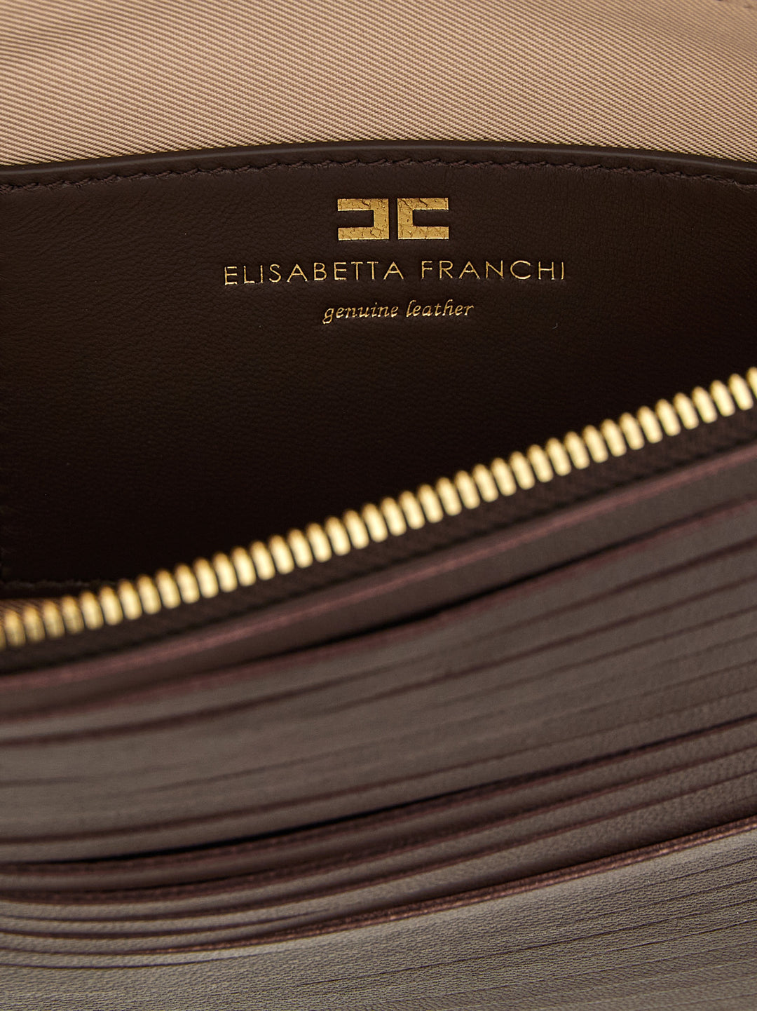 Elisabetta Franchi Fringed Clutch - Brown | ae86169904aa0865a27a97d6b12961666e156904