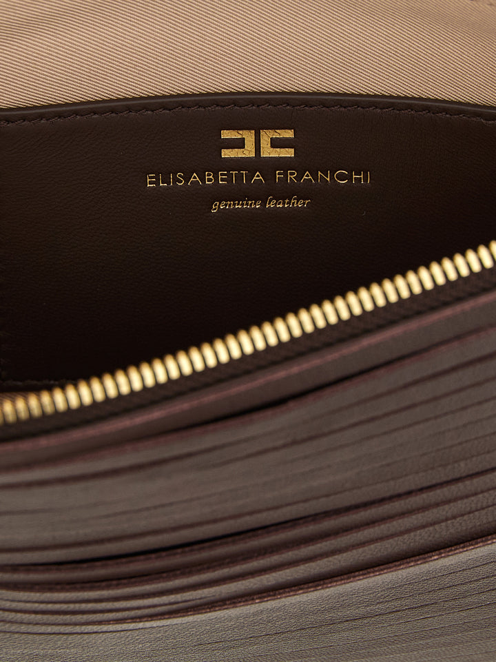 Elisabetta Franchi Fringed Clutch - Brown | ae86169904aa0865a27a97d6b12961666e156904