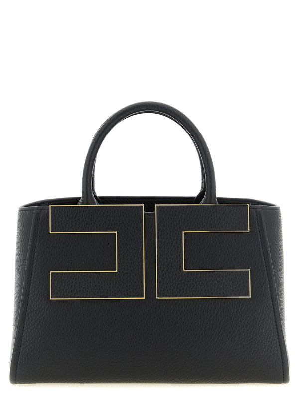 Maxi Logo Shopping Bag Tote Bag Black