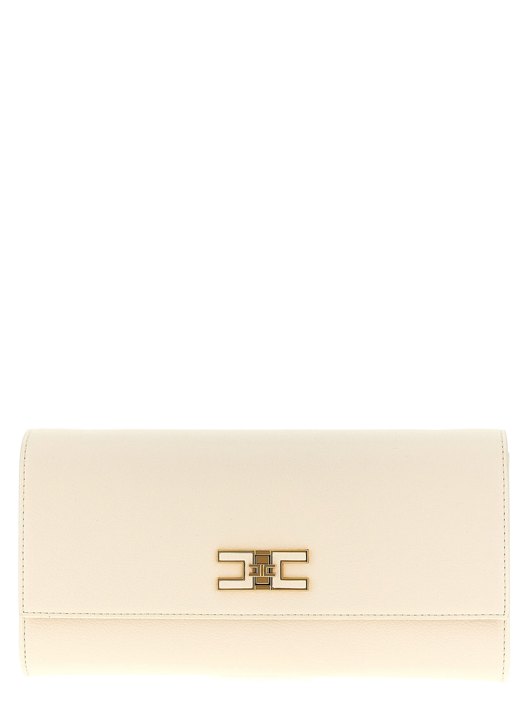 Logo  Bag Clutch White