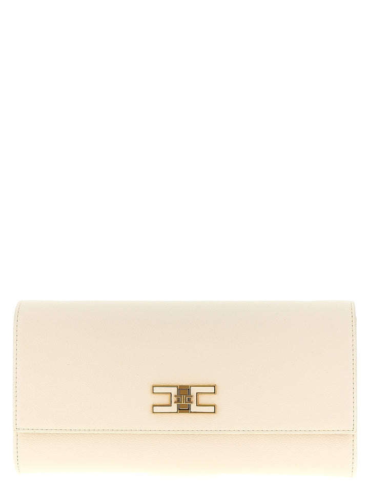 Logo  Bag Clutch White