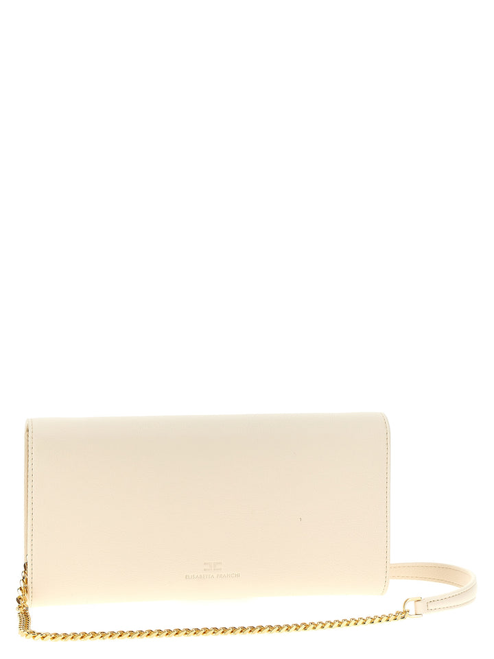 Logo  Bag Clutch White