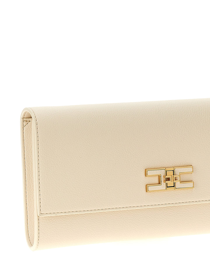 Logo  Bag Clutch White