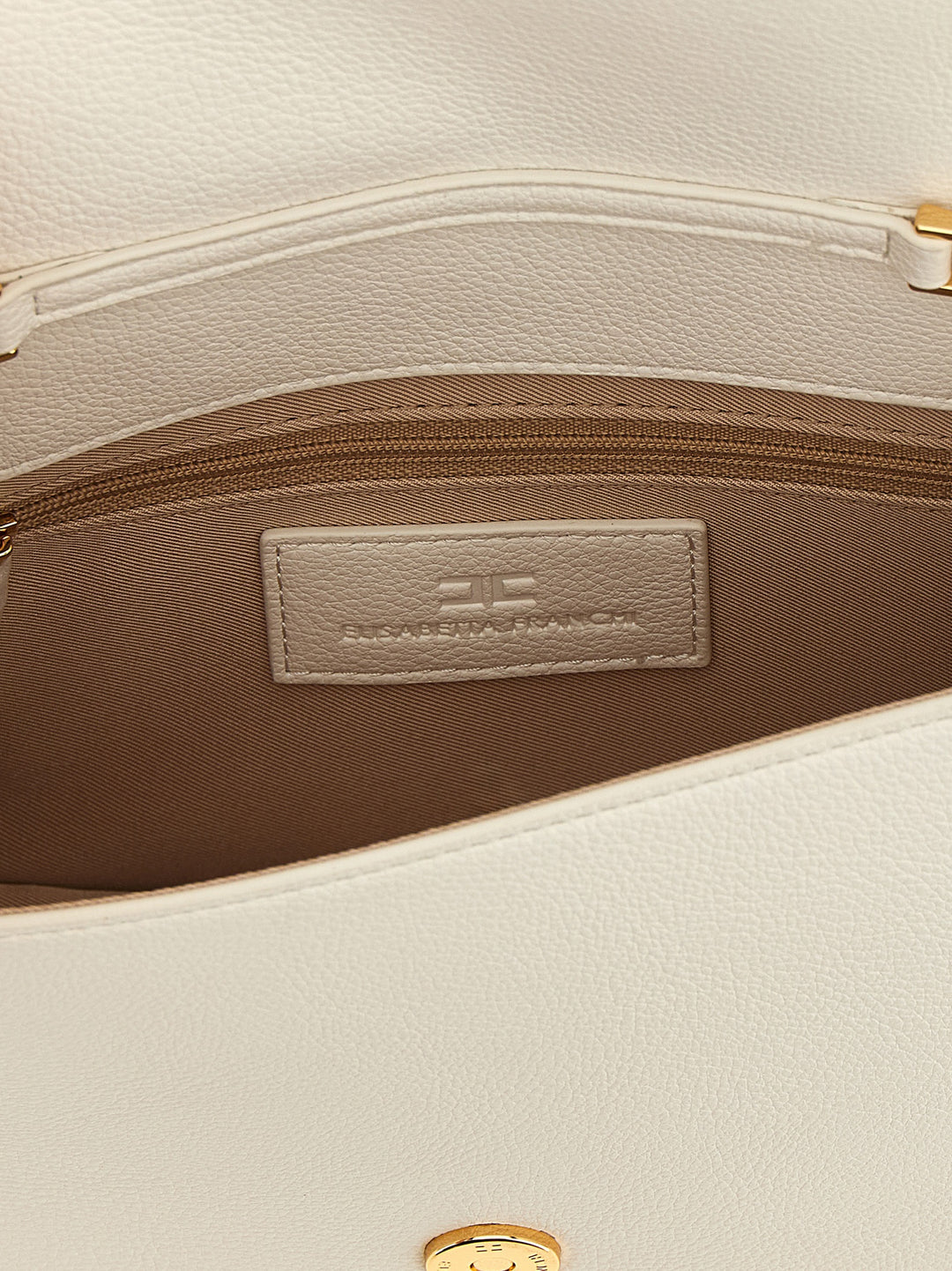 Elisabetta Franchi Logo Shoulder Strap Crossbody Bags - White | 9d6fd2e94709a6a0ea0a648d2a9e89b7ead2937b