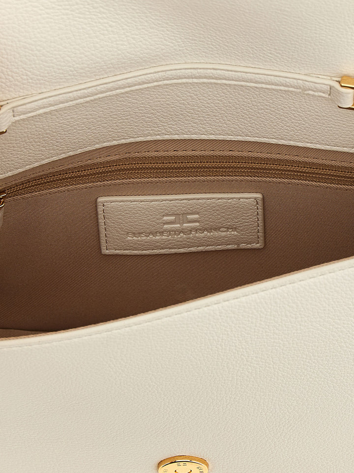 Elisabetta Franchi Logo Shoulder Strap Crossbody Bags - White | 9d6fd2e94709a6a0ea0a648d2a9e89b7ead2937b