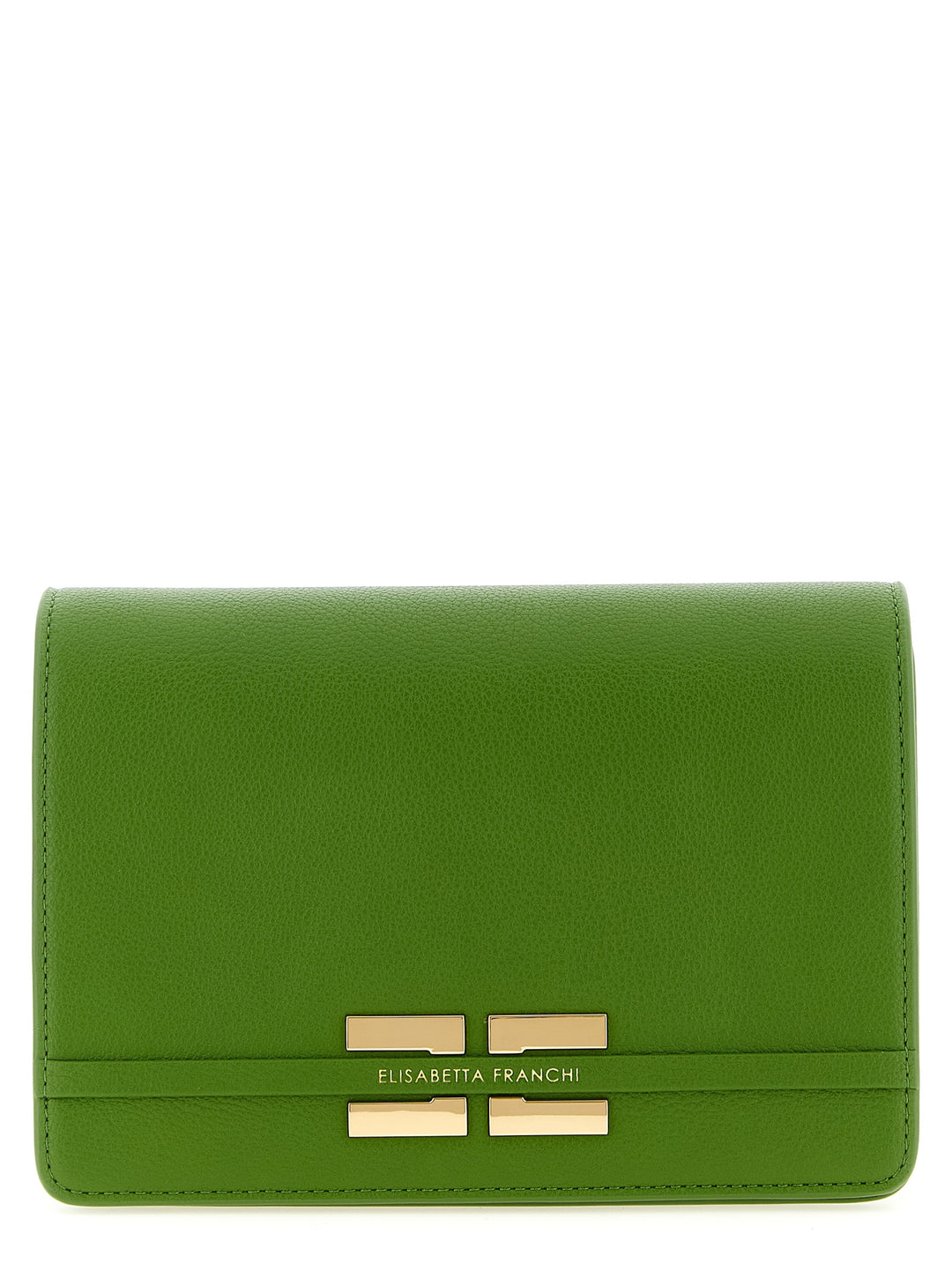 Elisabetta Franchi Logo Shoulder Strap Crossbody Bags - Green | 1a79ae6b62fe45481978e62836fc8acfc8313262