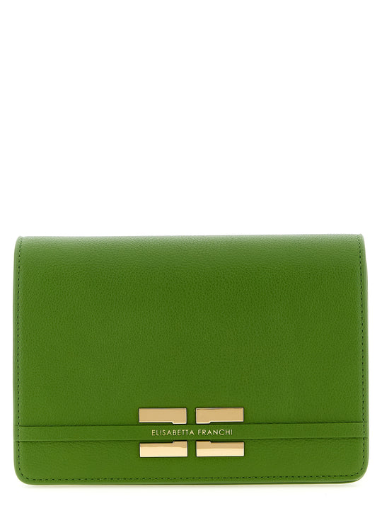 Logo Shoulder Strap Crossbody Bags Green