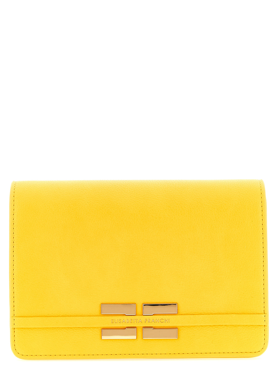 Elisabetta Franchi Logo Shoulder Strap Crossbody Bags - Yellow | 1b2acb8343426a412d4b0e9bfc2a16cc92734a84