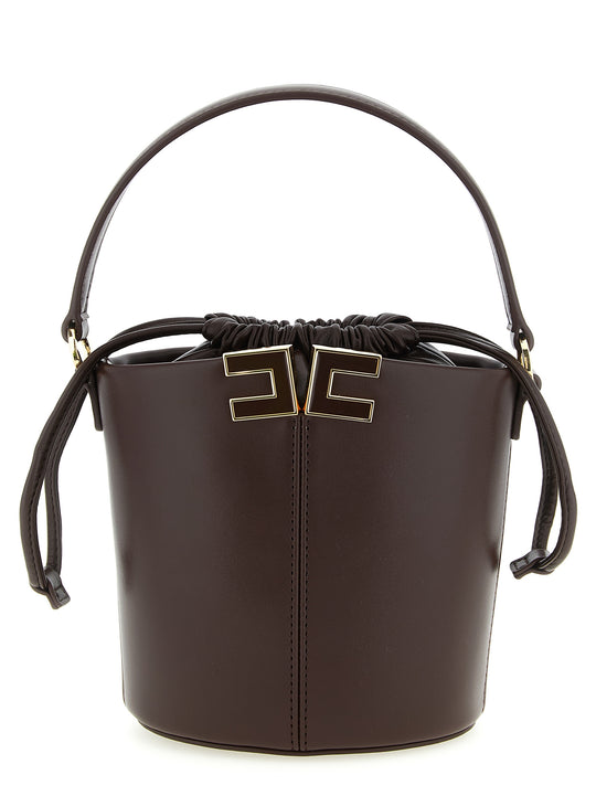 Logo Bucket Bag Hand Bags Brown